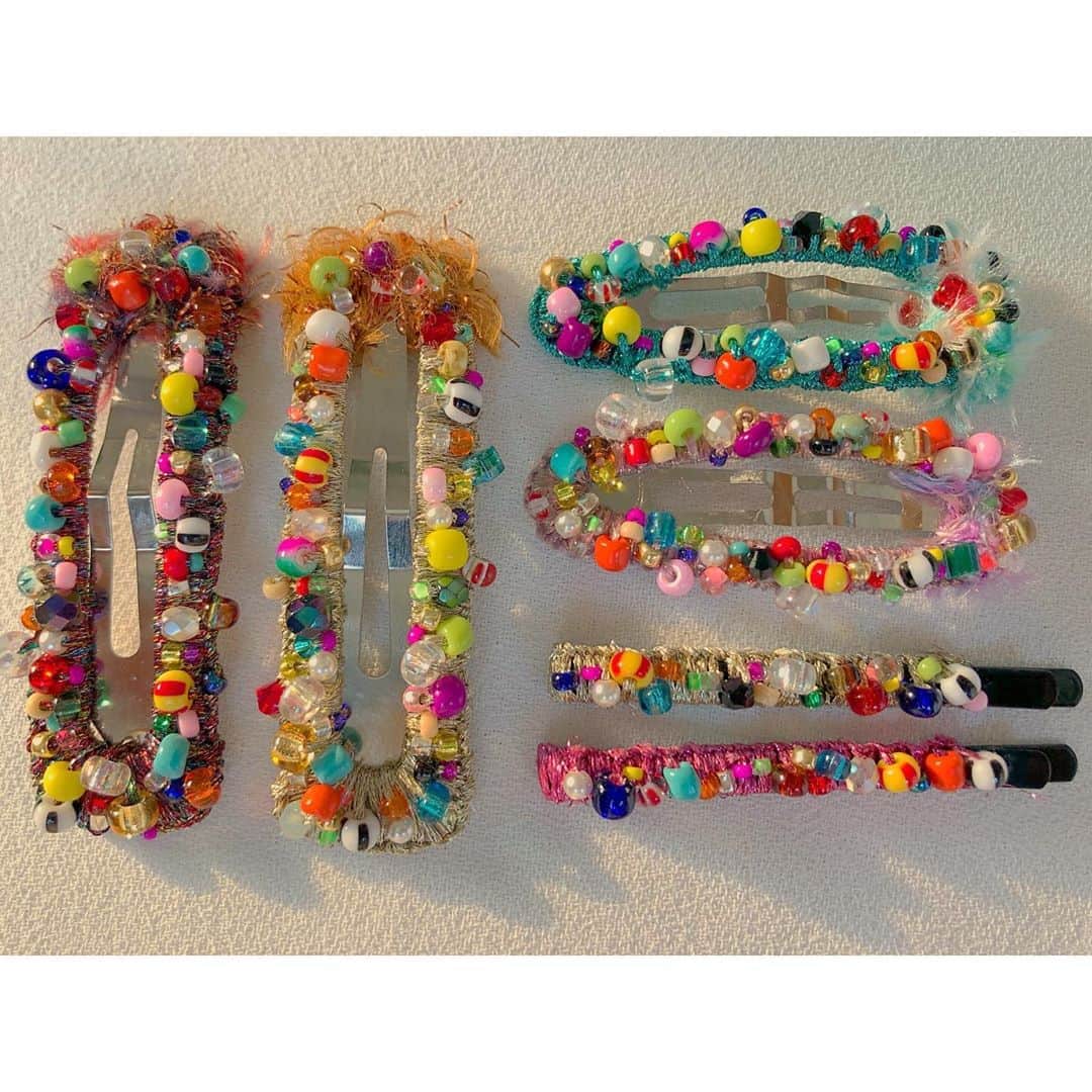 のインスタグラム：「#1000weave#beads#hairpin」