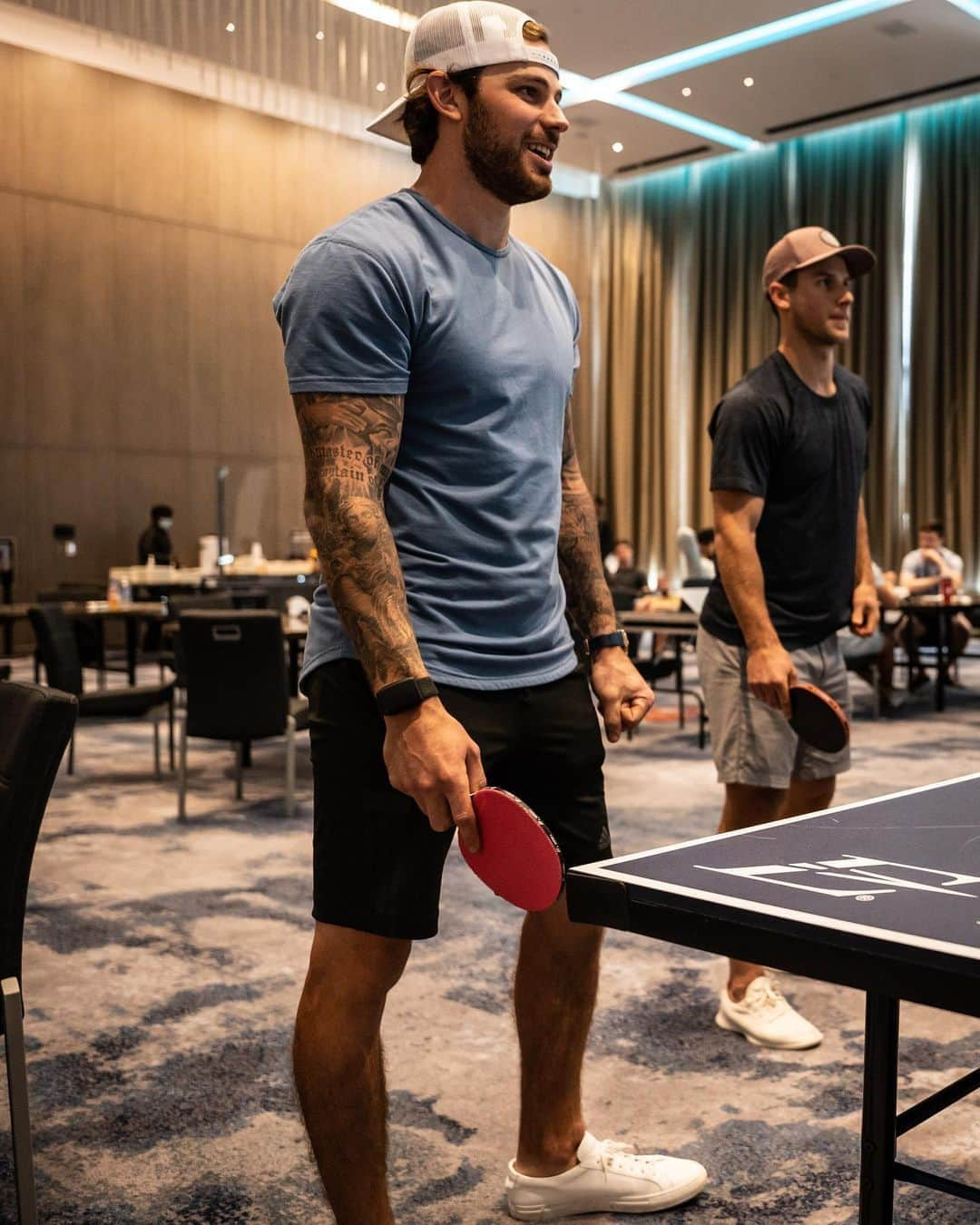 ダラス・スターズさんのインスタグラム写真 - (ダラス・スターズInstagram)「Bubble bonding 🏓」8月11日 9時08分 - dallasstars