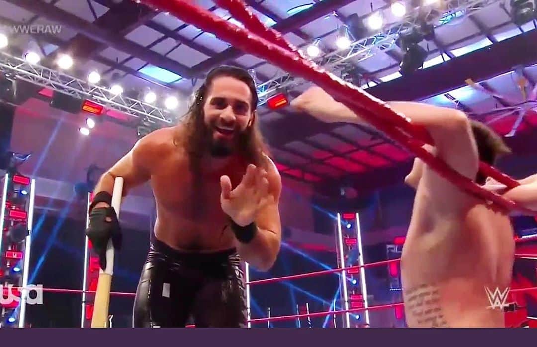 レイ・ミステリオ・ジュニアのインスタグラム：「You took this to another level @wwerollins  You will FKN pay for this!!」