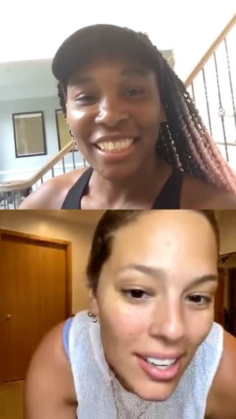 のインスタグラム：「No weights needed for this workout with @ashleygraham x @elevenbyvenus 💪🏻💪🏼💪🏽💪🏾💪🏿」