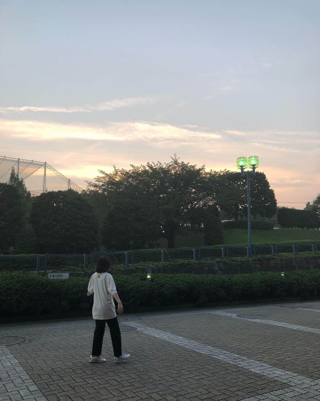 大原梓さんのインスタグラム写真 - (大原梓Instagram)「あっっっつついね( ꒪⌓꒪) でも、空がきれいだぁ♡」8月11日 20時26分 - ohara_azusa