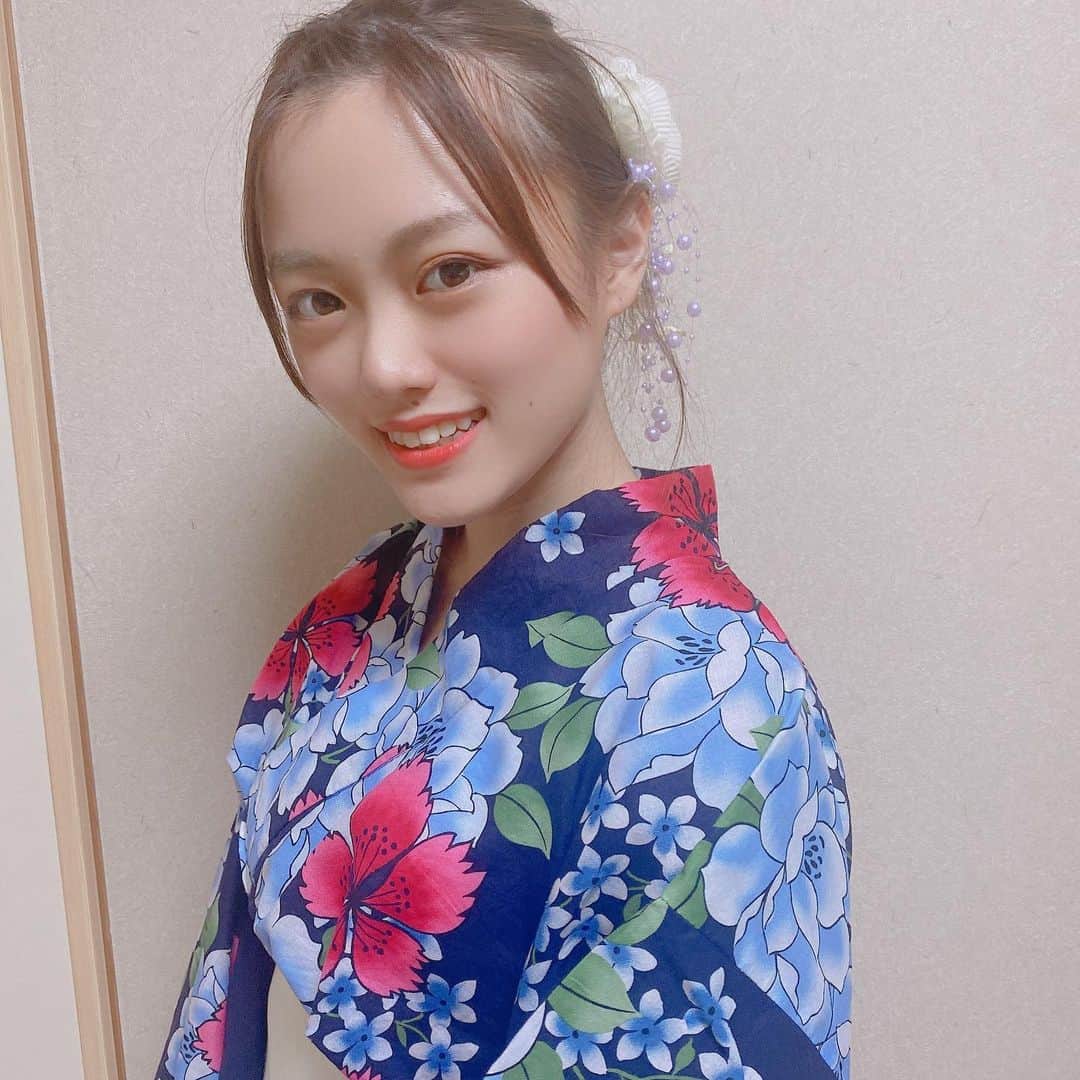 のインスタグラム：「2020浴衣👘  #浴衣女子 #浴衣ヘアアレンジ」