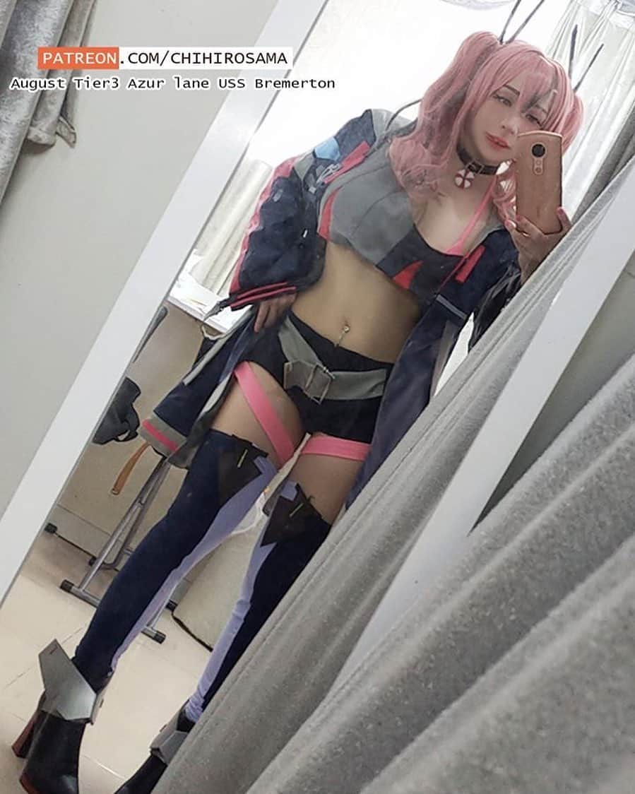 千尋のインスタグラム：「穿外套版本✨  #azurlane #azurlanecosplay #Bremerton」