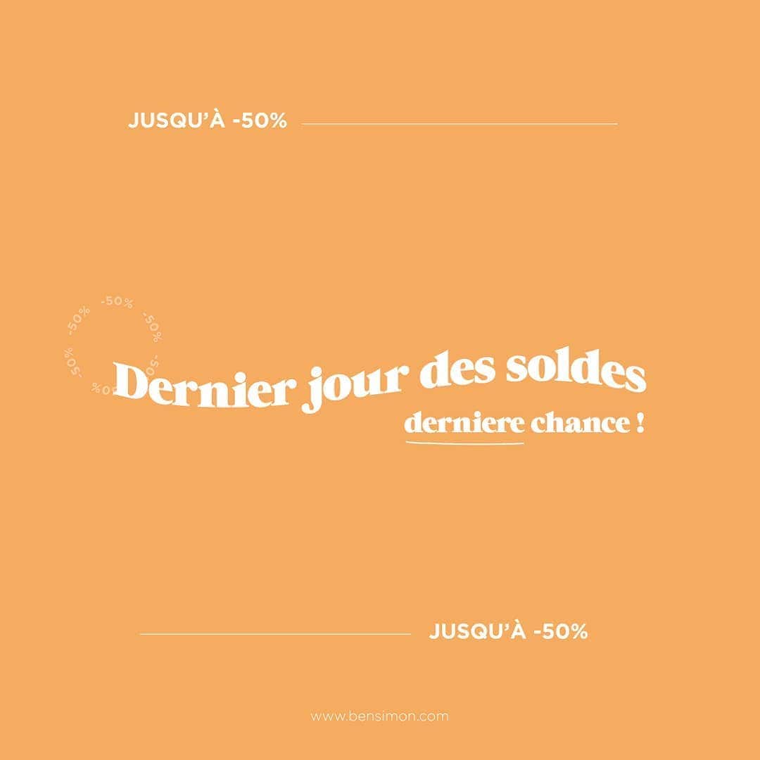 ベンシモンのインスタグラム：「Tic Tac ✨ Soldes dernier jour ! 🌼 N'oubliez pas de profiter de -10% supplémentaires avec le code SUMMER10 en ligne et dans nos boutiques ! 💛 ​🇬🇧 Tic Tac ✨ Last day sales! 🌼 Don't forget to enjoy of an additional -10% with the code SUMMER10 online and in our shops! 💛 ​#bensimon #summer #soldesdete #ete #robes」