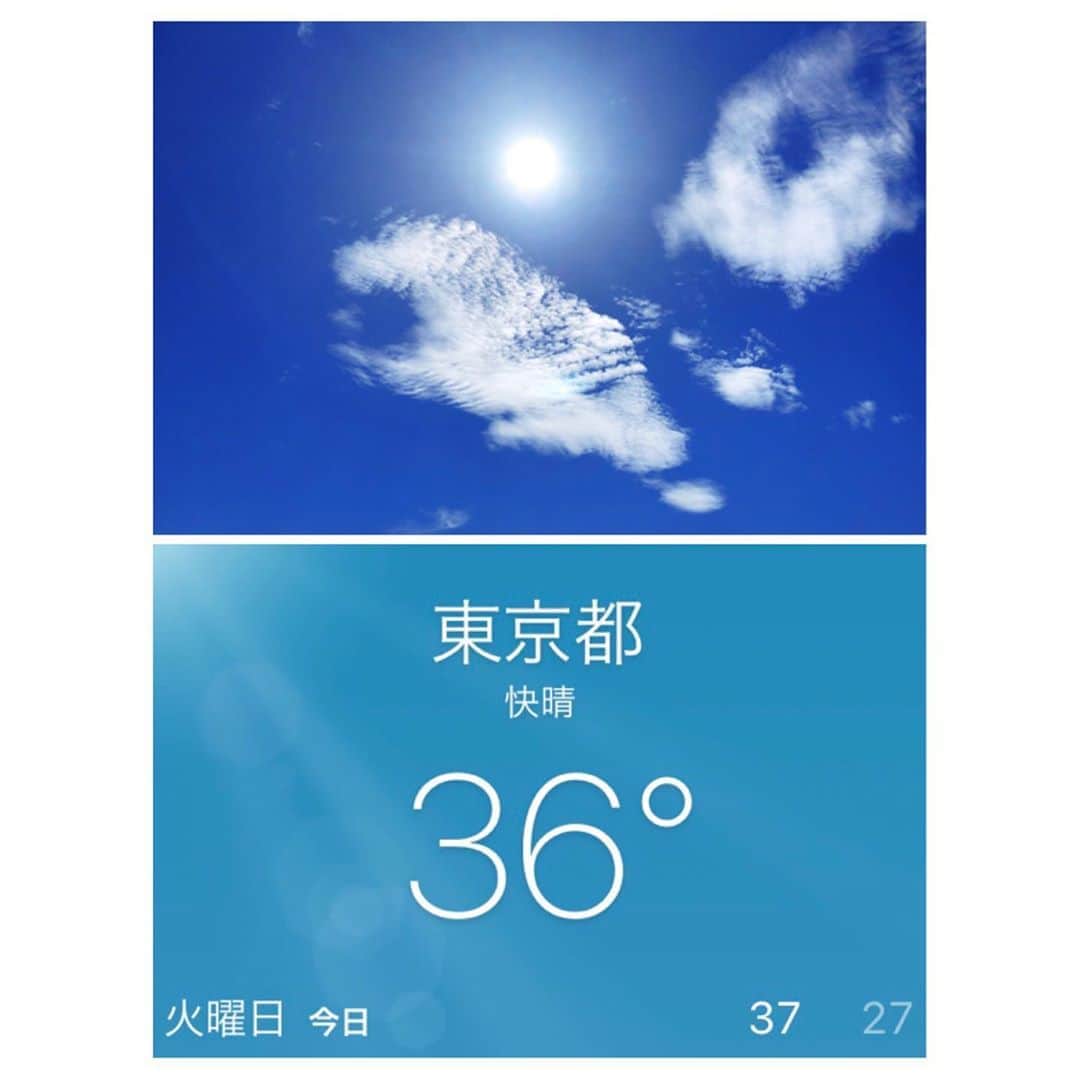理絵さんのインスタグラム写真 - (理絵Instagram)「体温と同じくらいなのですね😲  #猛暑 #猛暑日 #熱中症警戒アラート #暑い #tokyo #japan」8月11日 14時34分 - ____rie____