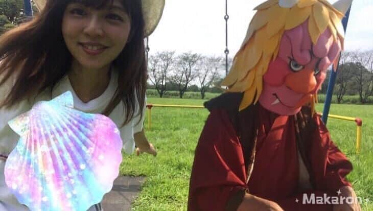 茜結のインスタグラム：「酒呑童子と ロケと声録りがんばったよー 太陽に当たりすぎて携帯に高温注意マーク出て途中撮れなくなるハプニングに焦った😅 ちなみにこの写真ゎ合成なので、酒呑童子、さすがに暑いので、このカッコでゎないよ。  #偉人だって人間だもの。  #女優  #賞味期限は食べ頃ですグラドル #ミニマム #グラビアアイドル #大人可愛い #maturemodel #urecco #Bitter #グランプリ  #グラビア #1ミリでもいいなと思ったらRT  #フォローしてね #女優 #グラビアアイドル #フォロワー増やしたい #酒呑童子 #日本史 #歴史 #歴史好きな人と繋がりたい #教育動画 #youtuber #youtube」