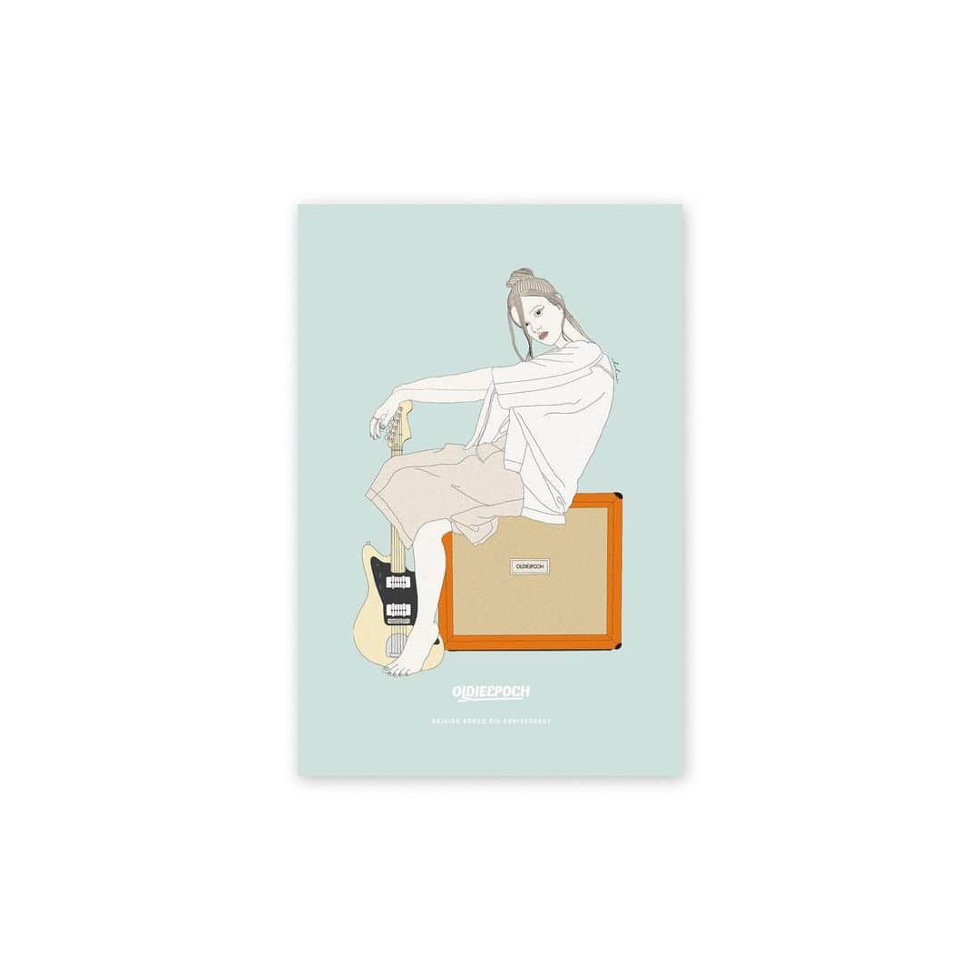 近藤晃央さんのインスタグラム写真 - (近藤晃央Instagram)「特典のポストカードは7枚セット。 最近またイラストもやるようにやったので、イラストも幾つか。 こちらは愛用のジャスマスターとオレンジ。  #illustration  #art #postcard  #イラスト #ポストカード」8月11日 17時13分 - akihisakondo