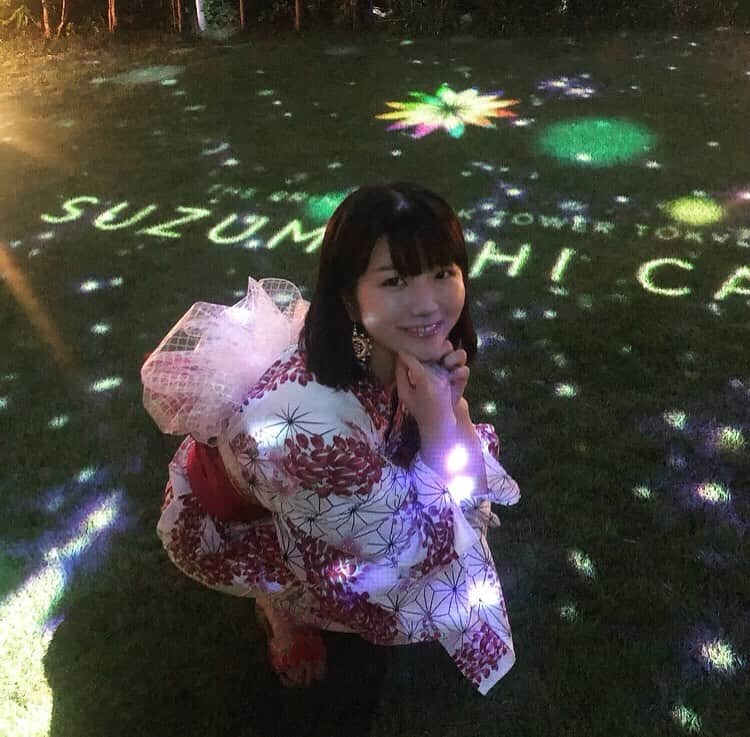 城田夏奈のインスタグラム：「. . .  ザ・プリンスパークタワー東京のSUZUMUSHI CAFE🎐  今年はお祭りとか花火大会とか行けなくて浴衣は着れないだろうなって思ってたからとてもhappy✨💕  線香花火とかもできたりお酒ものんですごく楽しかったです^ ^  あと、髪の毛切りました🥺  #ザプリンスパークタワー東京 #suzumushicafe」