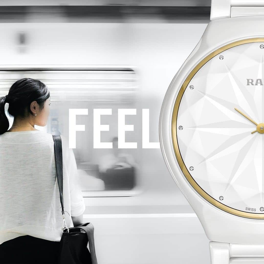 のインスタグラム：「When it comes to detail, the True Thinline Gem gives you nothing but precision. Designed for Rado by Inma Bermudez. #RadoTrueThinline #Feelit」