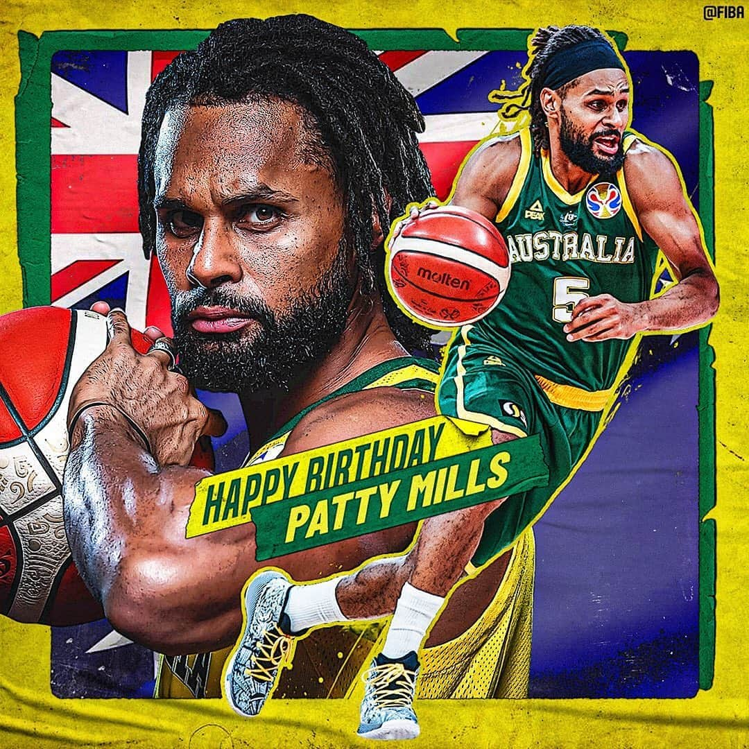 FIBAさんのインスタグラム写真 - (FIBAInstagram)「🎂 Join us in wishing a Happy Birthday to Patty Mills 🇦🇺!」8月11日 18時28分 - fiba