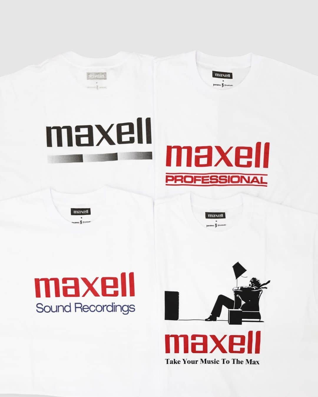 JOURNAL STANDARDさんのインスタグラム写真 - (JOURNAL STANDARDInstagram)「#JSでしか買えないモノ﻿ ﻿ 『Maxell × JOURNAL STANDARD』﻿ ﻿ 電機メーカー『Maxell(マクセル)』との JOURNAL STANDARD コラボTシャツ﻿ コレクションがローンチ。﻿ ﻿ 80年代に米国で放映され、椅子に座る男性がスピーカーから流れるサウンドの風に吹かれるシーンが印象的な『Maxell』のCM、"Blown Away Guy" として知られるヴィジュアルをメインに、過去のパッケージデザインにある秀逸なグラフィックを落とし込み、プリントボディには強度と機能を兼ね備える日本発のTシャツブランド『G.O.A.T』を採用。﻿ ﻿ "JSでしか買えない" スペシャルコレクションを是非、お見逃し無く。﻿ ﻿ 各¥5,800+Tax﻿ SIZE:S,M,L　﻿ NO:20071600900030﻿ ﻿※ベイクルーズでも近日公開予定  -------------------------------﻿ ﻿ ﻿ 公式通販ベイクルーズストア及び﻿ JOURNAL STANDARD 各店舗にて﻿ summer saleを開催中‼︎ ﻿ ﻿ 気になるアイテムはいますぐCHECK‼︎﻿ ﻿ ﻿ ------------------------------- ﻿ ﻿ @maxelljp﻿ @goat.tee.tokyo﻿ @baycrews﻿ ﻿ #journalstandard#maxell#tshirts﻿ #tee﻿ #teeshirts﻿ #goat﻿ #baycrews﻿ #fashion﻿ #mens﻿ #ジャーナルスタンダード﻿ #マクセル﻿ #tシャツ﻿ #ベイクルーズ」8月11日 18時57分 - journalstandard.jp