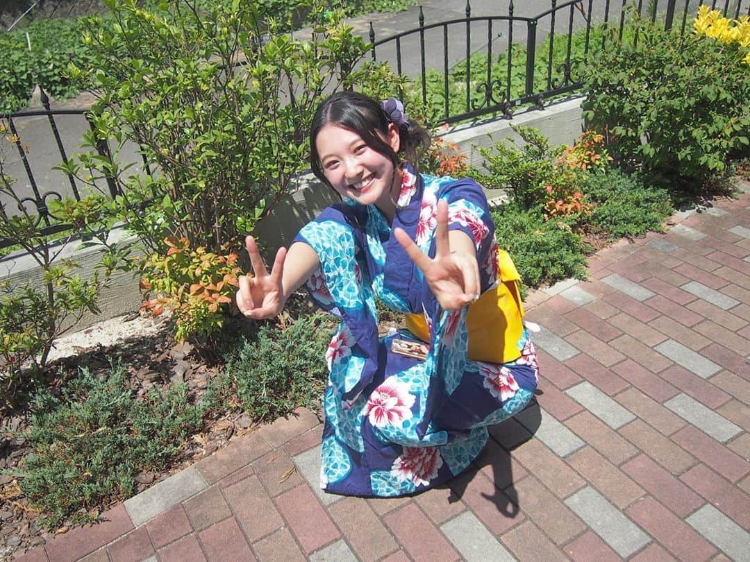 悠花さんのインスタグラム写真 - (悠花Instagram)「今年は夏祭りに行けないから、お家で浴衣きて夏気分を満喫しました🤣💓」8月11日 19時02分 - haruka_217_