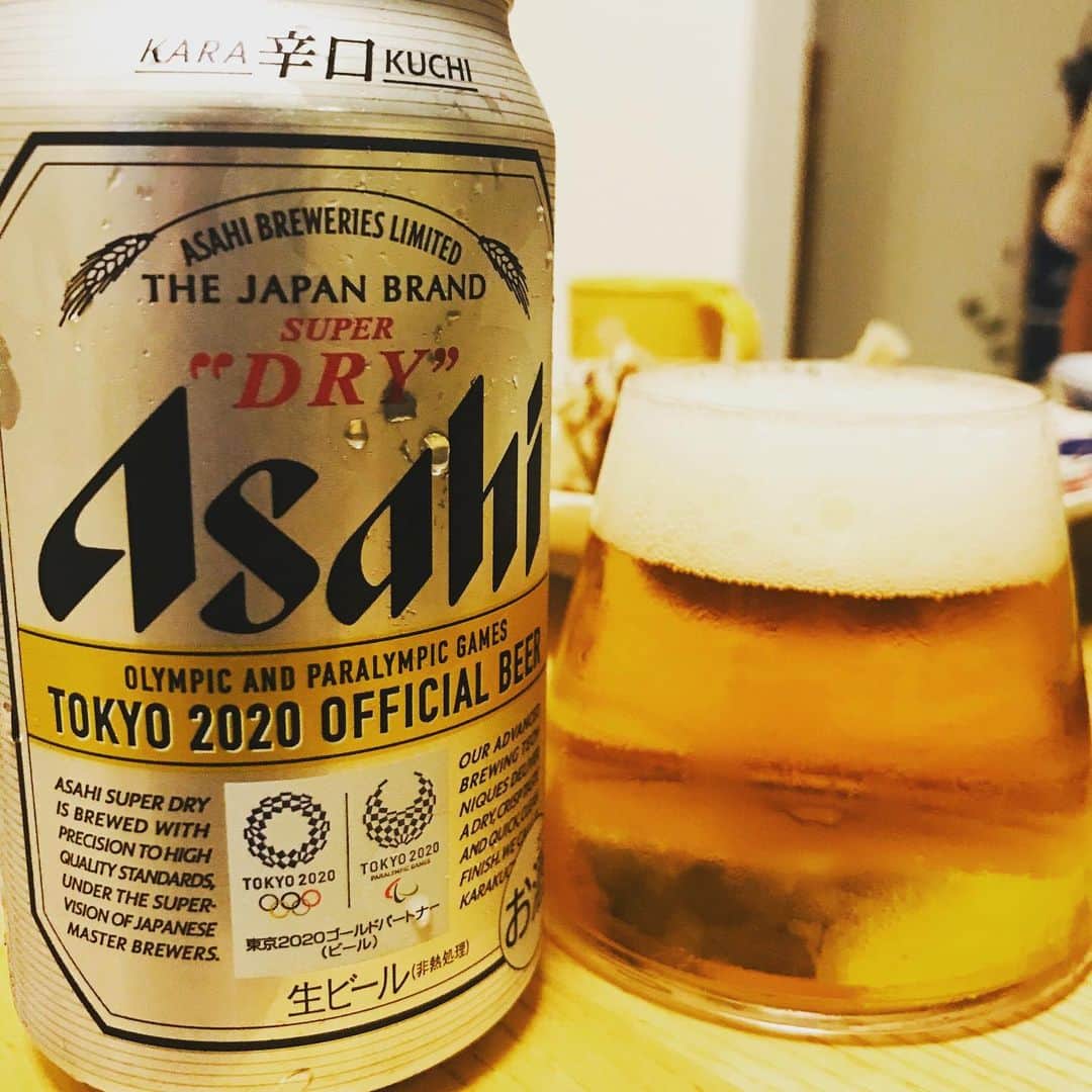 堀井亮佑のインスタグラム：「東京オリンピック缶のスーパードライ。記念に。 #beer  #堀井ビールログ  #asahibeer」