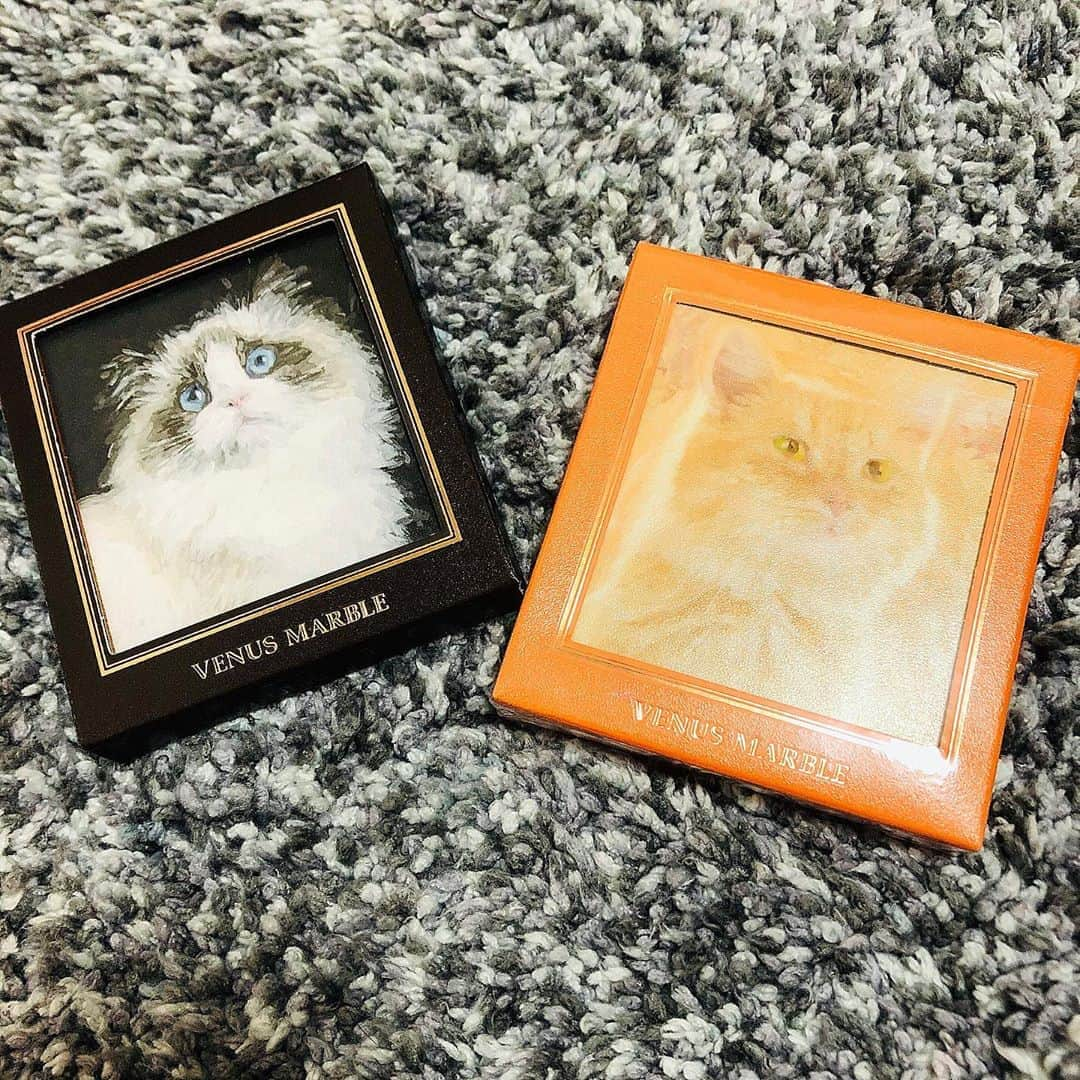 リンさんのインスタグラム写真 - (リンInstagram)「🐈持ってるだけで気分が上がるコスメを買ってきた、その2。 #venusmarble #アイシャドウ #女子力 #猫」8月11日 19時52分 - lynn.06.01