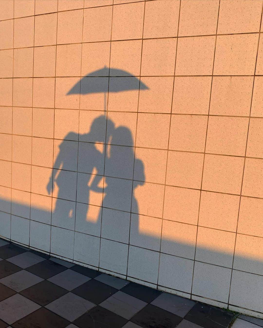 岩間恵さんのインスタグラム写真 - (岩間恵Instagram)「毎日暑過ぎるけど、みんな元気ですか？  夕陽が綺麗だったから影で遊んでみたよ🌆」8月11日 20時01分 - iwamame