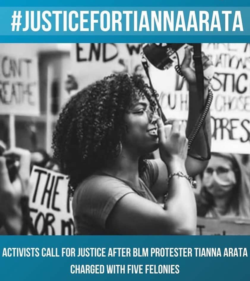 タラジ・P・ヘンソンさんのインスタグラム写真 - (タラジ・P・ヘンソンInstagram)「🙏🏾🙏🏾🙏🏾‼️ Repost from @thegrio • Our community gathers to demand justice for #TiannaArata. The 20-year-old California Black Lives Matter organizer was arrested after organizing a protest against police brutality. She is facing 15 years in prison as a result of her being a principal organizer and “alleged” participation in a riot.」8月12日 7時11分 - tarajiphenson