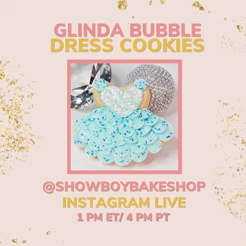 メーガン・ヒルティさんのインスタグラム写真 - (メーガン・ヒルティInstagram)「*BE SURE TO TUNE IN 4 PM ET/1 PM PT on @showboybakeshop’s IG LIVE* Join me and the hubby tomorrow as we bake some yummy Glinda Bubble Dress Cookies with @showboybakeshop on their Instagram Live! 🧁 #BakingWithBroadway」8月12日 5時52分 - meganhilty