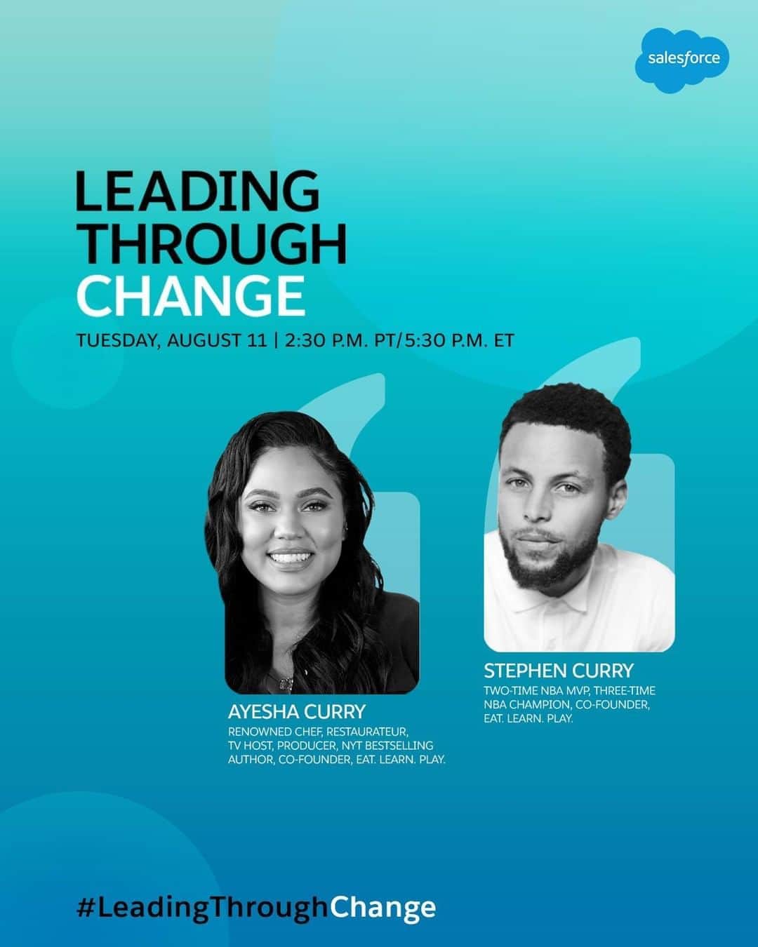 Salesforce さんのインスタグラム写真 - (Salesforce Instagram)「Right now, the world of education is being rebuilt and we all have a role to play. Join @AyeshaCurry and @StephenCurry30, founders of @EatLearnPlay, for a celebration of students and teachers, and a discussion on how we can build an inclusive world of learning. Visit the 🔗 link in bio to watch now. #LeadingThroughChange 💙」8月12日 6時29分 - salesforce