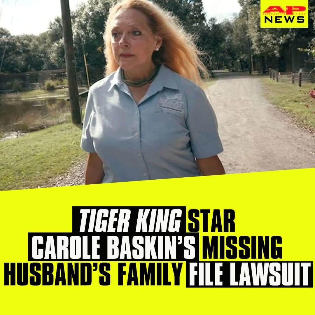 Alternative Pressさんのインスタグラム写真 - (Alternative PressInstagram)「‘Tiger King’ star @carolbaskinofficial’s missing husband’s family are coming after her and all of her “cool cats and kittens” for information regarding his disappearance ⁠ LINK IN BIO⁠ .⁠ .⁠ .⁠ #tigerking #tigerkingnetflix #carolbaskin #donlewis #donlewisdisappearance #carolbaskinshusband #alternativepress #altpress」8月12日 7時01分 - altpress