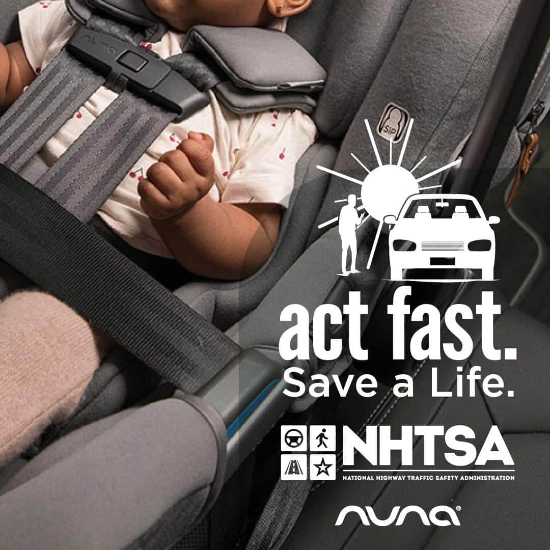 nunaさんのインスタグラム写真 - (nunaInstagram)「#TIPTUESDAY 💡: Never leave a baby or young child in a car, even for a moment. In just 30 minutes, a vehicle can heat up by 40 degrees – no matter the weather – and become deadly.  If you see an unattended child in a vehicle, #ActFast and call 911. #NoHeatstroke  Click the link in Bio for more information and tips to prevent vehicular heatstroke deaths for children and babies. Everyone can help!  #WheresBaby #ParkLookLock #CheckForBaby #HeatstrokeKills」8月11日 23時00分 - nuna_usa