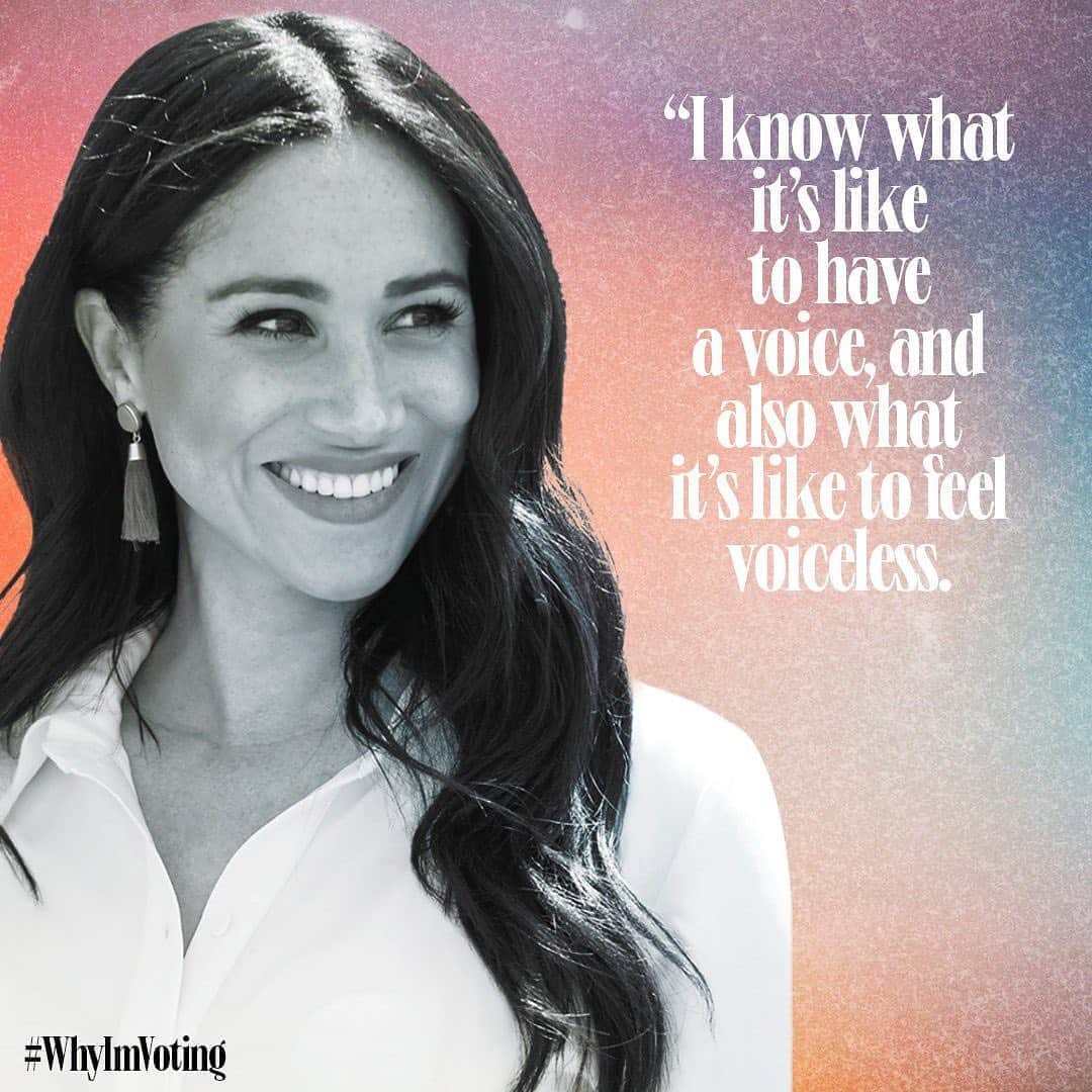 マリクレールさんのインスタグラム写真 - (マリクレールInstagram)「Link in bio to read why Meghan, the Duchess of Sussex and 99 other inspiring women will be voting in November. If you haven't yet, take two minutes to register to vote (easy link in bio) and share what motivates you to vote with the hashtag #whyimvoting   #meghanmarkle」8月12日 0時00分 - marieclairemag