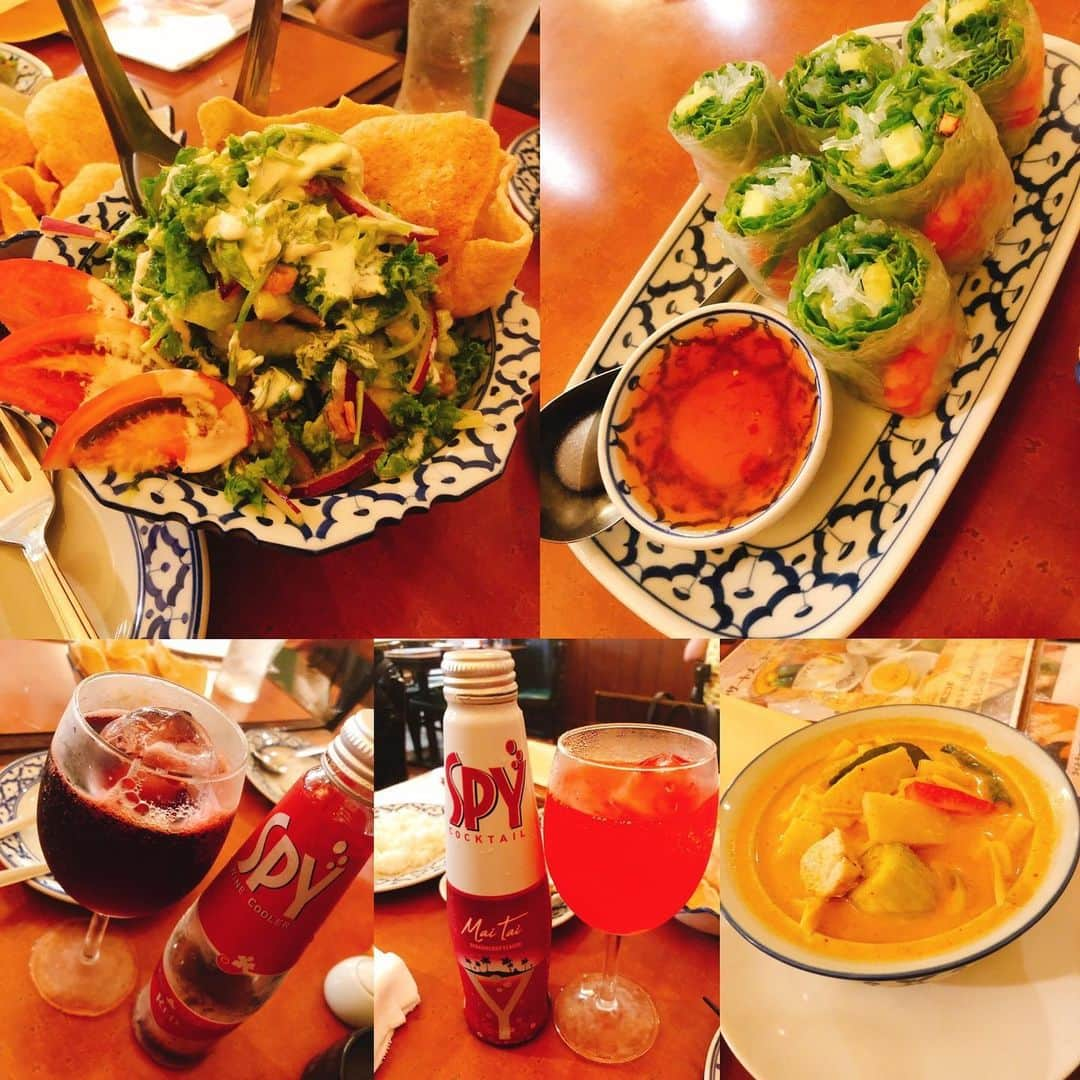 九条みくのインスタグラム：「﻿ ﻿ ﻿ タイ料理食べてきた˙˚ʚ(　•ω•　)ɞ˚˙﻿ ﻿ 楽しかったー🥰💗﻿ ﻿ ﻿ ﻿ ﻿ #仙台#猛暑日#☀️﻿ #ごはん#飲み#ディナー#タイ料理#たーちゃん﻿ #仕事#がんばります﻿ #お疲れ様会#たのしかった﻿ #サプライズ#誕生日プレゼント#ありがとう﻿ #thanks #photooftheday #instagood ﻿ #photo #instalike #selfie﻿ #happy #follow #followme ﻿ #make #beauty #like #love #💓#💗」