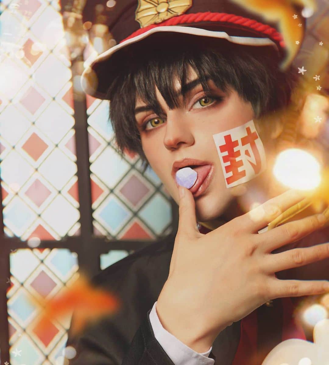 Gesha Petrovichのインスタグラム：「Wanna do more videos, what you would like to see?)  Toilet bound Hanako-kun here Also HD teaser already  on P❤️treon 😚 Collaboration with @uwowo_cosplay @uwowocosplay, thanks for amazing wig and costume, i love this brand so much🙏😘 Wig @geshacos 👻👻👻👻👻👻👻👻👻👻👻👻 Hanako-kun / 地縛少年花子くん」