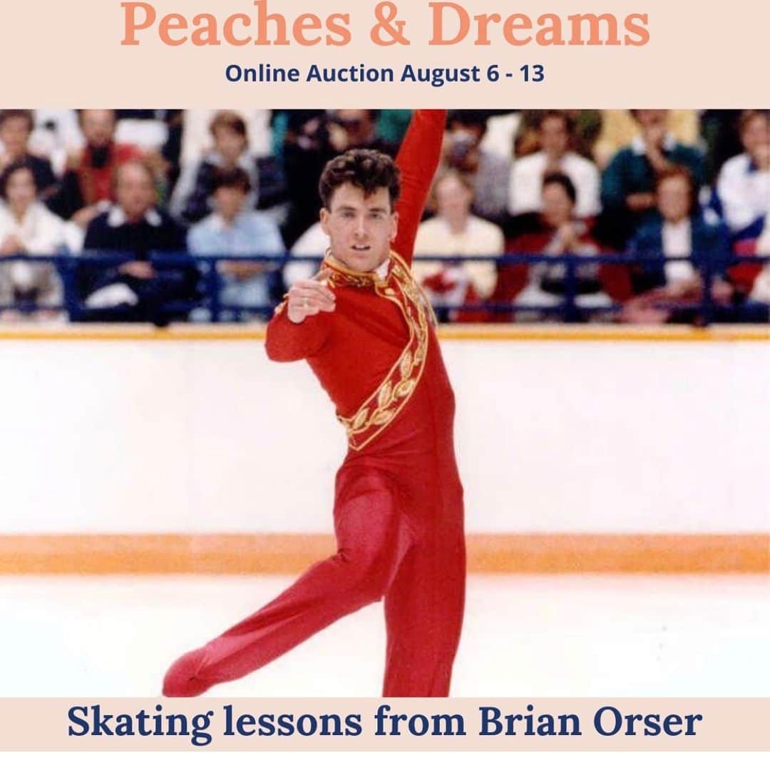 ブライアン・オーサーのインスタグラム：「The auction is virtual, the lesson is real.  Any age, any level.  Will be fun. @breastcancersupportfund」