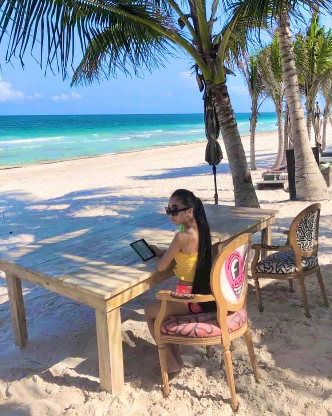 Laraさんのインスタグラム写真 - (LaraInstagram)「. . Beach vibes 🏖🕶 . . #思い出 #2019年4月 #メキシコ #🇲🇽」8月12日 1時38分 - fa_la_lara