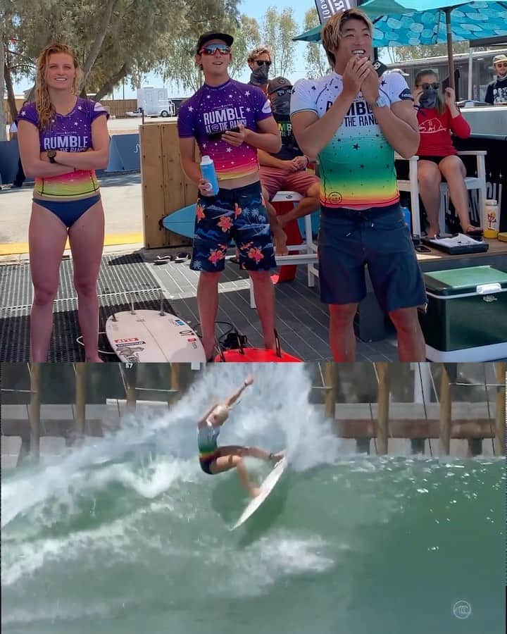 タティアナ・ウェストン・ウェブのインスタグラム：「one of my favorite moments of the weekend! Thanks @wsl for the video! And team mate @kanoaigarashi for the vibes!!!! 😂🙃🤯 // meu momento preferido do final de semana no rancho! ✨🤣 obrigada @wsl por esse vídeo」