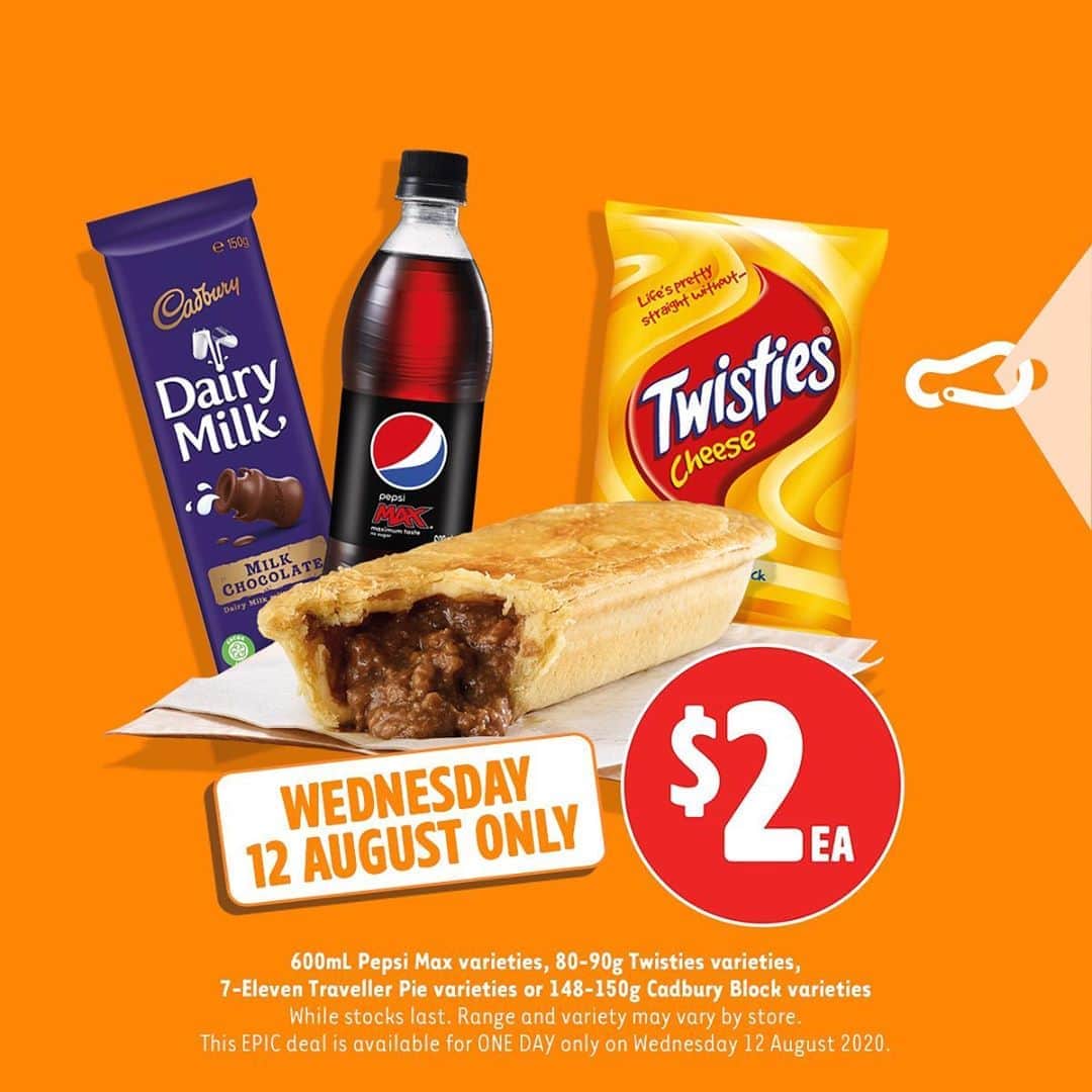 7-Eleven Australiaさんのインスタグラム写真 - (7-Eleven AustraliaInstagram)「WOWZA! Do we have some #EPICWednesdays deals for you including our $1 Banana bread, $2 Traveller Pies and $3 salads 👏 #7ElevenAus」8月12日 5時26分 - 7elevenaus