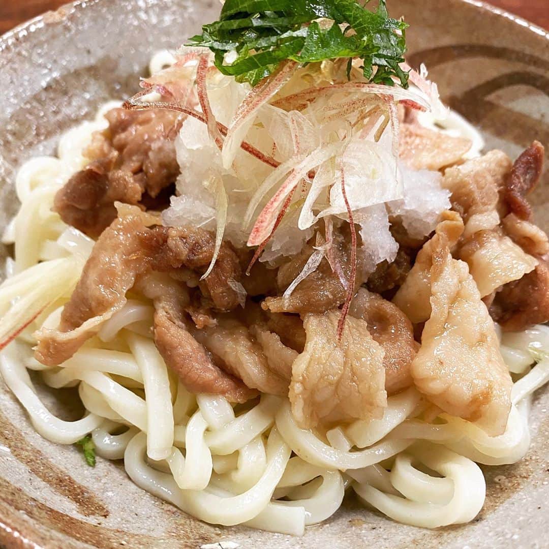 松本隆さんのインスタグラム写真 - (松本隆Instagram)「豚肉しぐれ煮うどん冷製。」8月12日 16時24分 - takashi_matsumoto_official