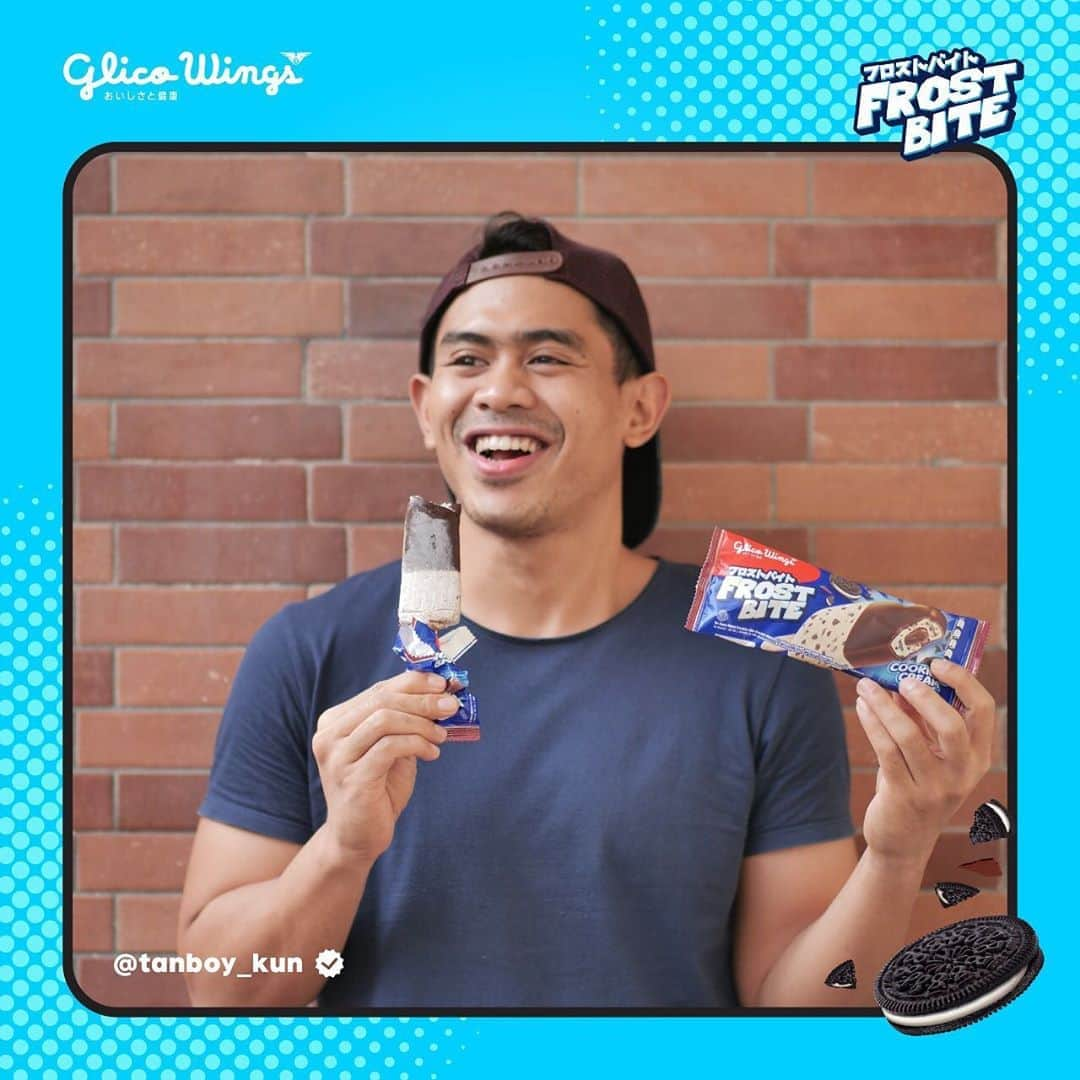 Glico Wingsさんのインスタグラム写真 - (Glico WingsInstagram)「#Repost @tanboy_kun   Ini ada yang enak banget dari @Glico.Wings Es Krim Frosbite Cookies & Cream. Es krim rasa vanilla dengan potongan biskuit dan saus cokelat didalam es krim ditambah lapisan cokelat crispy di luar. Gw udah cobain langsung jatuh cinta dan pastinya nagih banget! . Yuk buruan beli dan cobain di supermarket terdekat seperti Alfamart, Alfamidi, Indomaret dan toko toko terdekat! . Kalian juga bisa beli secara Online di Official Store Glico Wings di blibli.com dengan nama Paket Kobe & Nara.  Blibli.com/GlicoWings-Tanboykun  #GlicoWingsIceCream #Loveatfirstbite #EsKrimJepang」8月12日 15時29分 - glico.wings