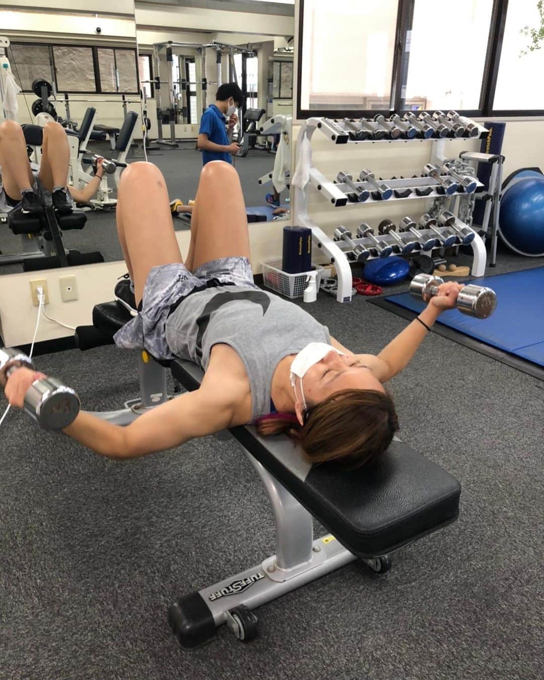 朱里さんのインスタグラム写真 - (朱里Instagram)「training  #training #fitness #gym #fit #enjoy #muscle #workout」8月12日 15時55分 - syuri_official