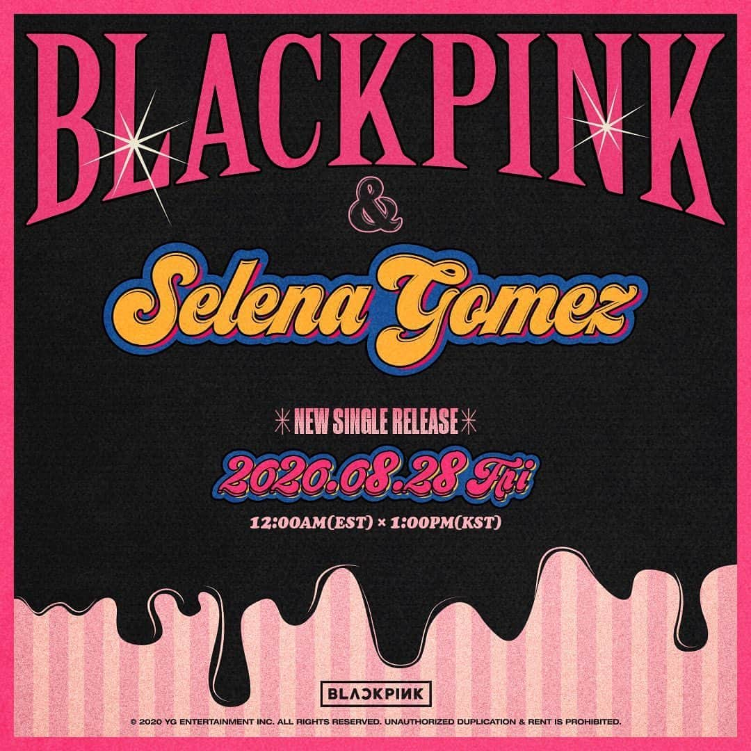 セレーナ・ゴメスさんのインスタグラム写真 - (セレーナ・ゴメスInstagram)「So SO excited to announce @BlackPinkOfficial and I have a new song coming out August 28th! You can presave it here: http://smarturl.it/SELPINK 🖤💗@Roses_Are_Rosie @JennieRubyJane @LaLaLaLisa_M @sooyaaa__」8月12日 9時05分 - selenagomez