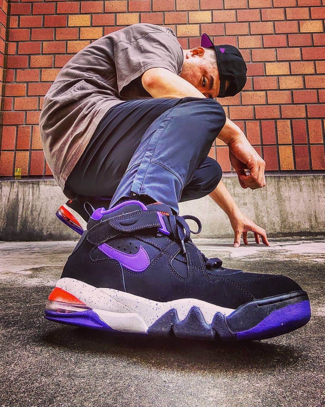 のインスタグラム：「フェニックスサンズが7連勝！ということでサンズカラーのAir force max CB！ #キモ撮り #KIMODORI #airforcemaxcb #pheonixsuns」