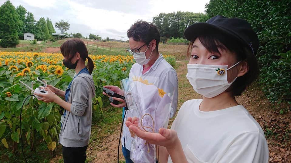 有田優理香のインスタグラム：「【ZIPにでます☀️】 毎朝放送のZIP、今週はnowニッポン夏の全国スペシャルということで、毎日全国のおススメスポットから生中継でお届けしています。  14日(金)の最終日はなんと！世羅高原農場から、ヒマワリ畑の絶景をお届けします🌻 またスイーツやグルメも紹介しますよ🌽  きょうは朝3時社発で事前ロケ。ひまわり綺麗に咲いていました〜✨ドローンを使った映像も！お楽しみに！  番組はあさ5時50分から！中継は大体7時過ぎです。 全国の皆さんが広島観光しているような気分になれるよう頑張ります😆ぜひごらんください！  #zip #日本テレビ　#世羅高原農場 #広島テレビ」