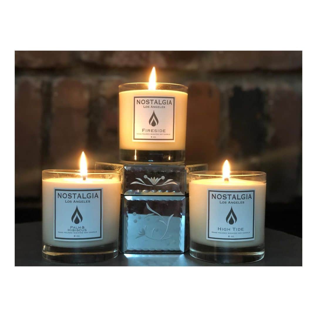 ナターシャ・ヘンストリッジさんのインスタグラム写真 - (ナターシャ・ヘンストリッジInstagram)「Love this new candle company #NostalgiaLA the scents are amazing.... Fireside is my personal Fav!  Congrats @tristanwaite and @morgancryer for the launch..... coming soon to stores near you....」8月12日 14時16分 - natashahenstridge
