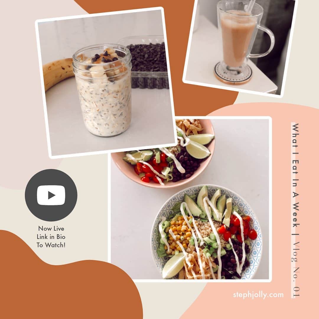 Stephanie Sterjovskiさんのインスタグラム写真 - (Stephanie SterjovskiInstagram)「What I Eat In A Week Vlog now live! 🍋 Link in bio to watch - easy, healthy & most importantly, tasty recipes we’ve been loving lately. I always have fun making vlogs for you guys! What else do you want to see on my YouTube channel? Let me know 👇 #whatieat #healthyrecipes #teamjolly (ps. thanks @nealjolly for always editing my videos 🙃)」8月13日 0時44分 - stephsjolly
