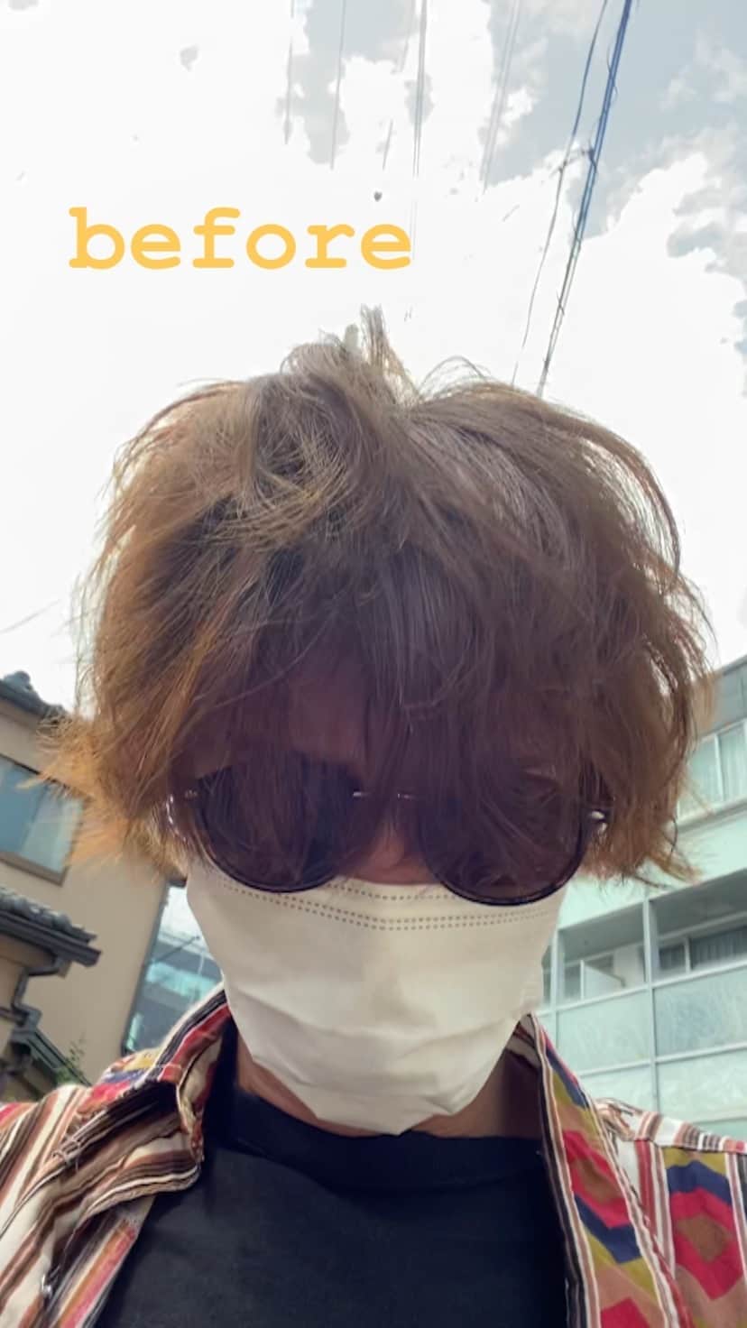 のインスタグラム：「hair cut!!」