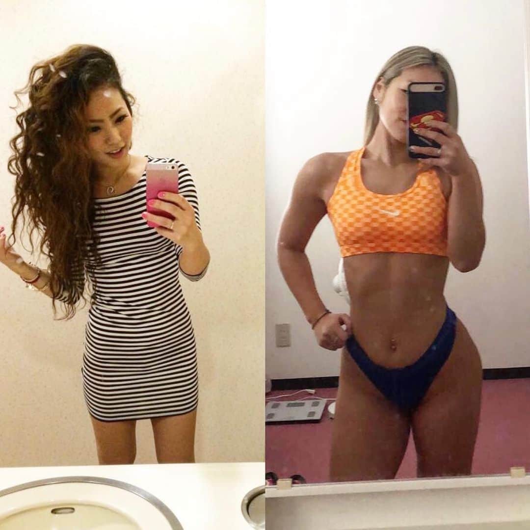 Beauty Of Pilates by Asamiさんのインスタグラム写真 - (Beauty Of Pilates by AsamiInstagram)「#比較写真でお届けします   1枚目: 2010 vs. 2020 🏄🏼‍♀️🏄🏽‍♀️  2枚目: 2011 vs. 2020 🍹  3枚目: 2011, 2013, vs. 2020 🧜🏼‍♀️  4枚目: 2014 vs. 2019🤳🏼  5枚目: 2017 vs. 2019🐠  6枚目: 2014 vs. 2019👀  7枚目: 2018 vs. 2019⭐️  8枚目: 2010 vs. 2018 👙  9枚目: 2017 vs. 2019 🍋  10枚目: 2017 vs. 2020🍑  1番変わったのは、お尻です。私のインスタを昔からフォローしてくれていて、私と同じようなことをやっていると、きっとお尻が1番変化してると思います!!一時期はお尻のトレーニングしかしていない時もあったくらい。。。  ある時は激太りしたり、ある時は筋肉痛落ちて痩せて見えたり、ある時はいい感じに引き締まっていたり。。。  要するに、『やれば変わる』ということです！私はもともとアスリートだったというだけで、引退後には巨大化しましたし、私ができることは誰にでもできますよ！私は特別な人でもなんでもないです！😊現に、オンラインレッスンを受けてくれている方々がすでに素晴らしい結果を残してきてくれています✨👏🏼うれしい限りです🥺✨✨💓  オンラインレッスントライアル予約の際にクーポンコード　『ASAMI20200701』を入れていただくと通常¥3,300が半額になります⭐️  その他ご質問等ございましたらお気軽にお問い合わせ下さい😊🙇🏻‍♀️❤️  #お家トレーニング #筋トレ女子 #筋トレ男子　#ワークアウトコミュニティjp #自分のペース　#他人と比べない#ラグリーフィットネスbyasami #ラグリーフィットネス #日本人初ラグリーインストラクター #ぽっこりお腹解消 #ダイエット　#腹筋#お尻の変化 #staystrongphysicallyandmentally #workoutcommunityjp #summerbodyinprogress #arms #tricepsworkout #beyourownmotivation #hometraining #transformation」8月12日 18時19分 - lagreepink
