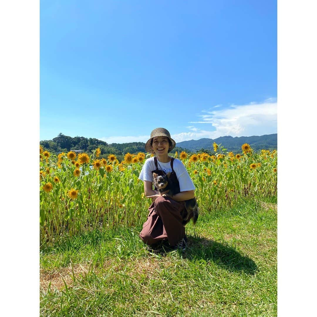 潮田あかりさんのインスタグラム写真 - (潮田あかりInstagram)「夏〜〜🌻 #あかぴの夏休み #ベーーーコン」8月12日 18時38分 - ushi_ppp