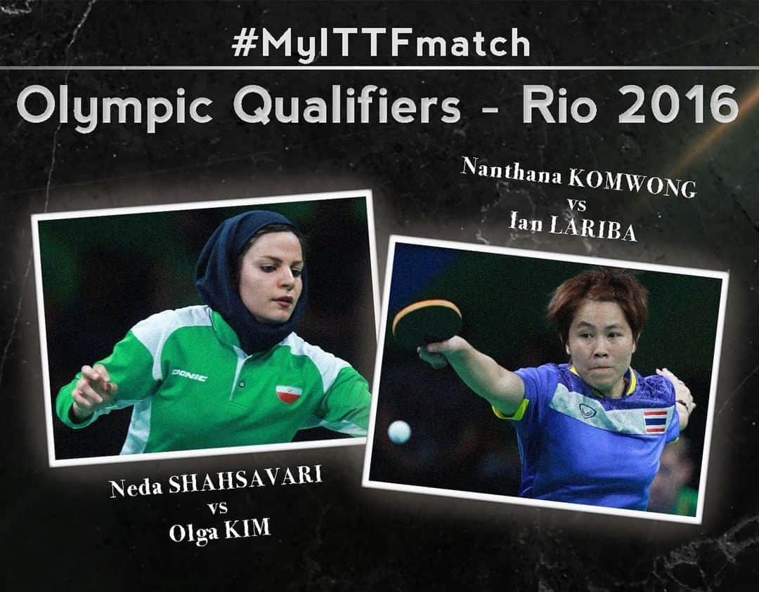 ITTF Worldさんのインスタグラム写真 - (ITTF WorldInstagram)「✌️ EPIC battles to reach #Rio2016... but which match do you want to watch in full this Sunday 📹❓  🇮🇷 Neda Shahsavari vs Olga Kim 🇺🇿  or 🇹🇭 Nanthana Komwong vs Ian Lariba 🇵🇭  #MyITTFmatch #OlympicGames #Throwback #TableTennis #PingPong #Tischtennis #Bordtennis #tenisdemesa #tennisdetable #乒乓球 #桌球 #卓球 #탁구 #настольныйтеннис」8月12日 18時40分 - wtt