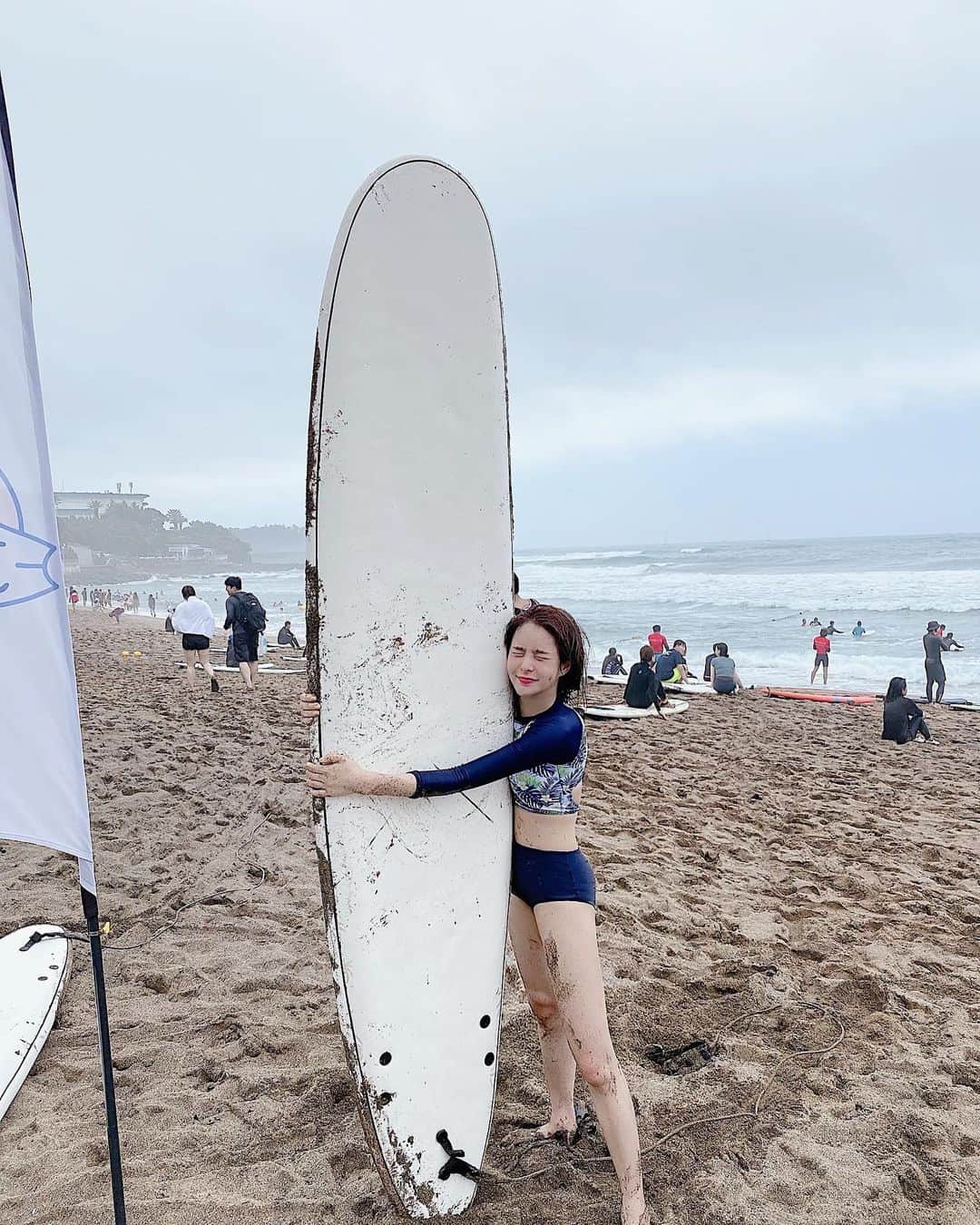 ダユンさんのインスタグラム写真 - (ダユンInstagram)「제주도 바다서핑 한줄 요약 = ㄹㅇ 힘듬  #제주여행 #바다서핑 #서핑」8月12日 18時57分 - 2__yun__2
