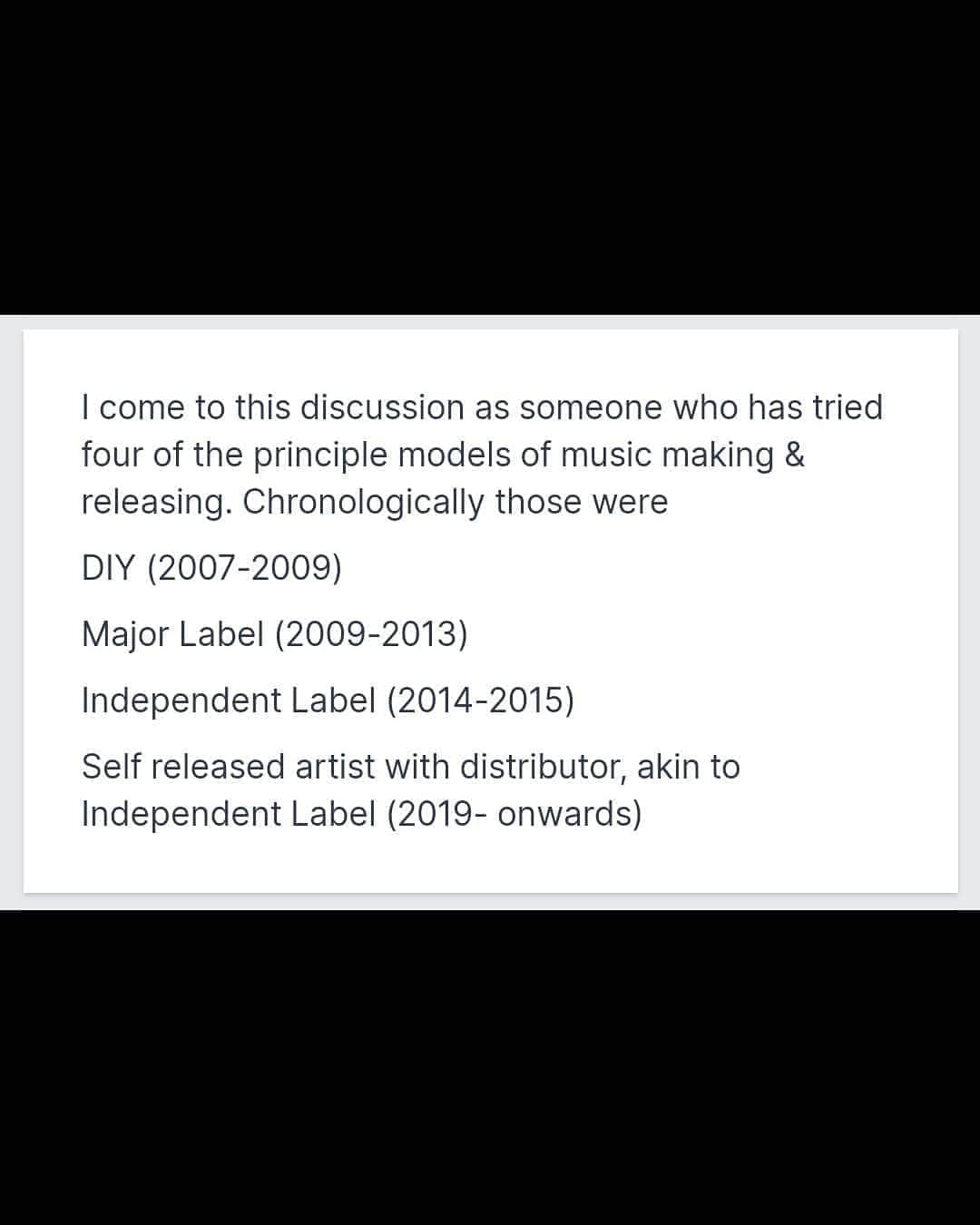 カインドネスさんのインスタグラム写真 - (カインドネスInstagram)「Politics has left me feeling sad & bereft recently, so I've been thinking more about direct community building. Within music one of the things we struggle most with is access to information. I've been compiling as much clear information as possible to explain some of the realities of releasing, touring, signing deals & working with your professional team. I'm going to refine it for a while so it's not completely overwhelming, and at this point would like to find some willing participants to workshop this with.  Leave a comment here and indicate what level of technical detail you're looking to explore.   "Optimistic" would be people at the beginning of their career, on the verge of signing a deal or publishing "Confused" would be anyone who's already in the system but is looking to understand better the new world of release options "Commiseration" is a final group for folks who have been doing this too long and need advice about tools for consolidating their work, catalogue & income streams. It's ok to think about a way out!!  That's "optimistic" "confused" or "commiseration" 🗳️  This is just a beta test before doing this more widely. Will probably be on Zoom for now   Just a caveat, this is not advice about how to reach an audience or build one, something I think we're all uncertain about. This relates more to being informed about release models, contracts, income streams & the industry itself. POC to the front 😘  The last slide is a summary of René Kladzyk's amazing piece for @thecreativeindependent linked in bio」8月12日 19時04分 - kindnessmusic