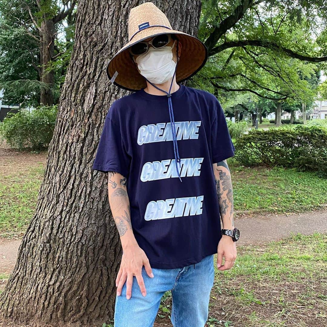 DJ DARUMAのインスタグラム：「👒😷ｻﾏｰ2020 麦らわ帽子最高」