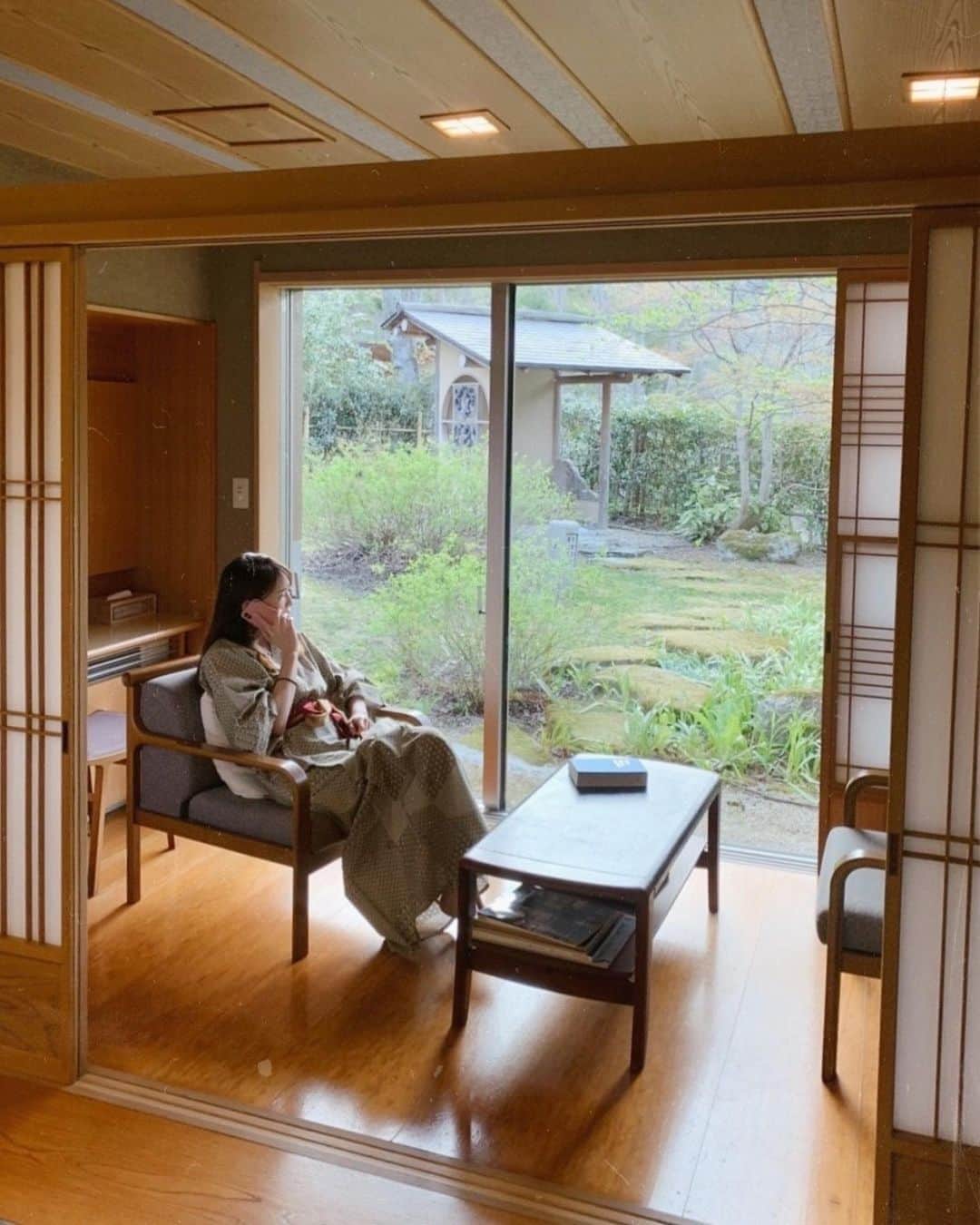のインスタグラム：「大好きな温泉旅行🧖‍♀️💭  お気に入りの旅館。  #群馬 #千寿庵」