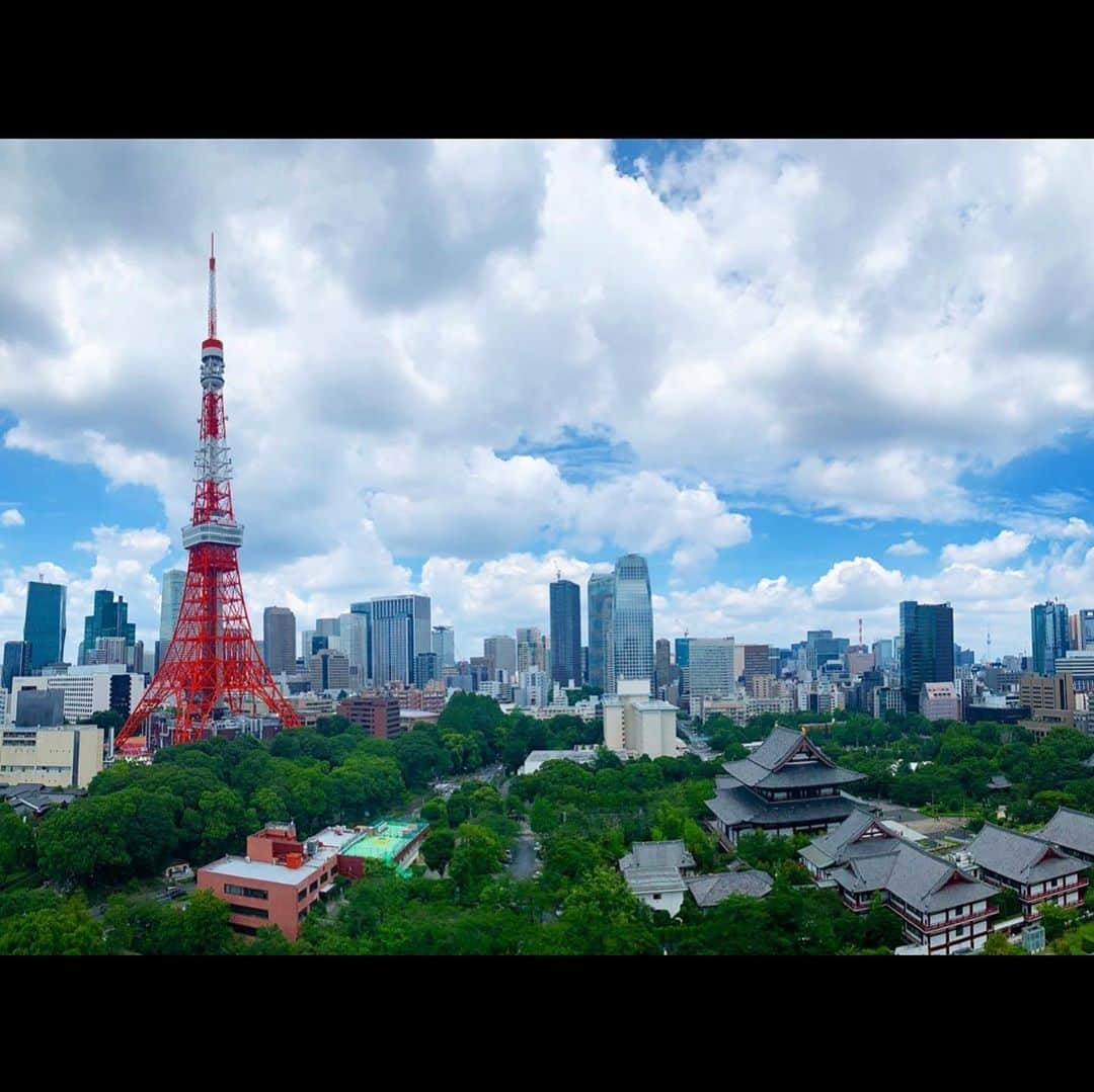 渡名喜風南さんのインスタグラム写真 - (渡名喜風南Instagram)「〜🌝🌚🗼〜 #Tokyotower🗼#Lightandshadow🌝🌚」8月12日 21時29分 - funatonaki