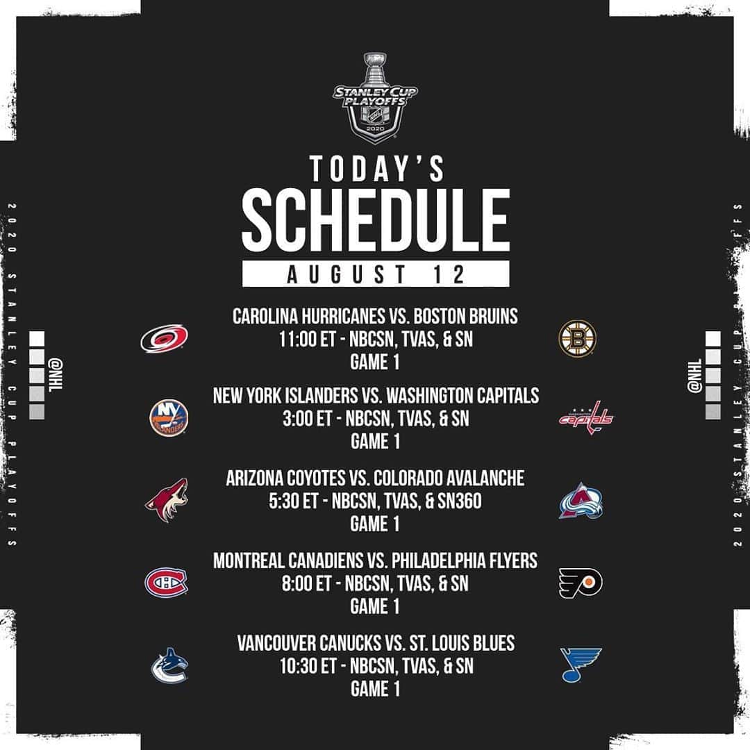 NHLさんのインスタグラム写真 - (NHLInstagram)「Morning Hockey ‼️  The #StanleyCup Playoffs continue at 11:00am ET on @NHLonNBCSports, @Sportsnet and @TVASports.」8月12日 22時34分 - nhl