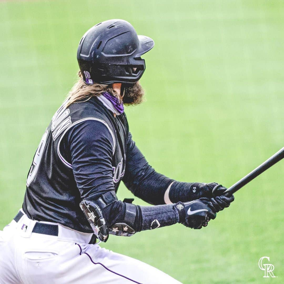 コロラド・ロッキーズさんのインスタグラム写真 - (コロラド・ロッキーズInstagram)「Charlie Blackmon is hitting *checks notes* *gasps* .500 after 17 games!?!?!? 🤯」8月12日 23時16分 - rockies